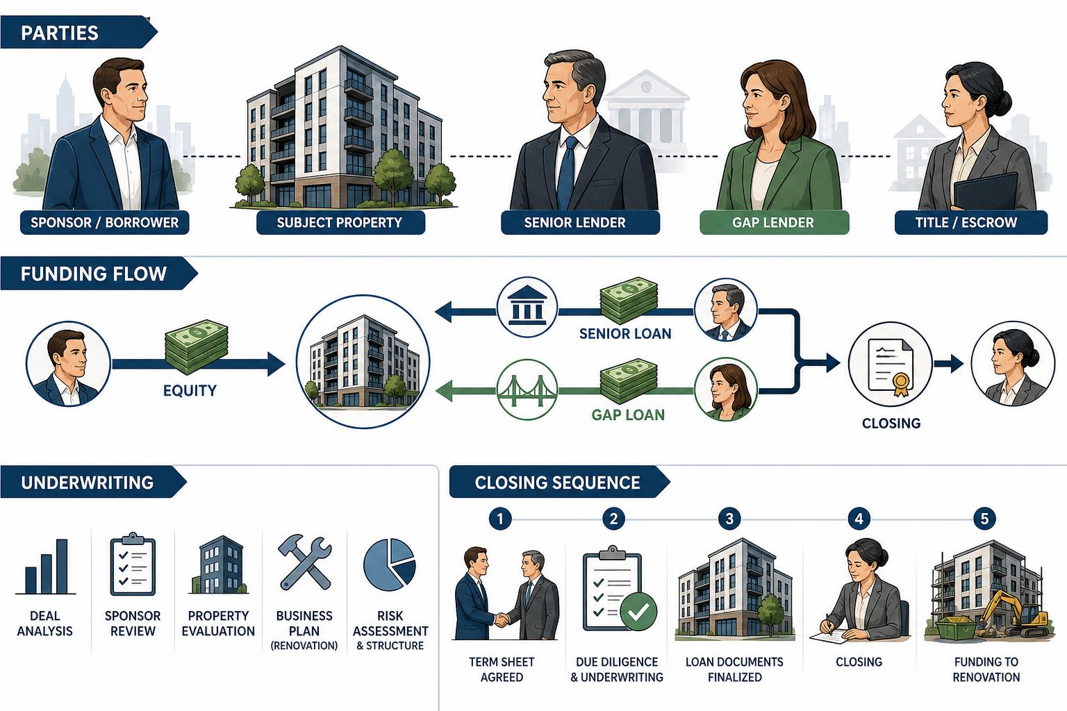 gap funding real estate funding workflow