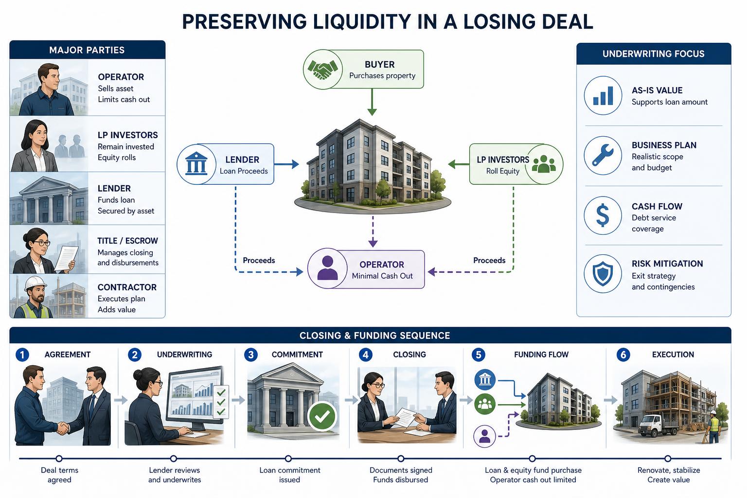 preserving liquidity losing deal operator preserving liquidity losing deal operator real estate funding workflow