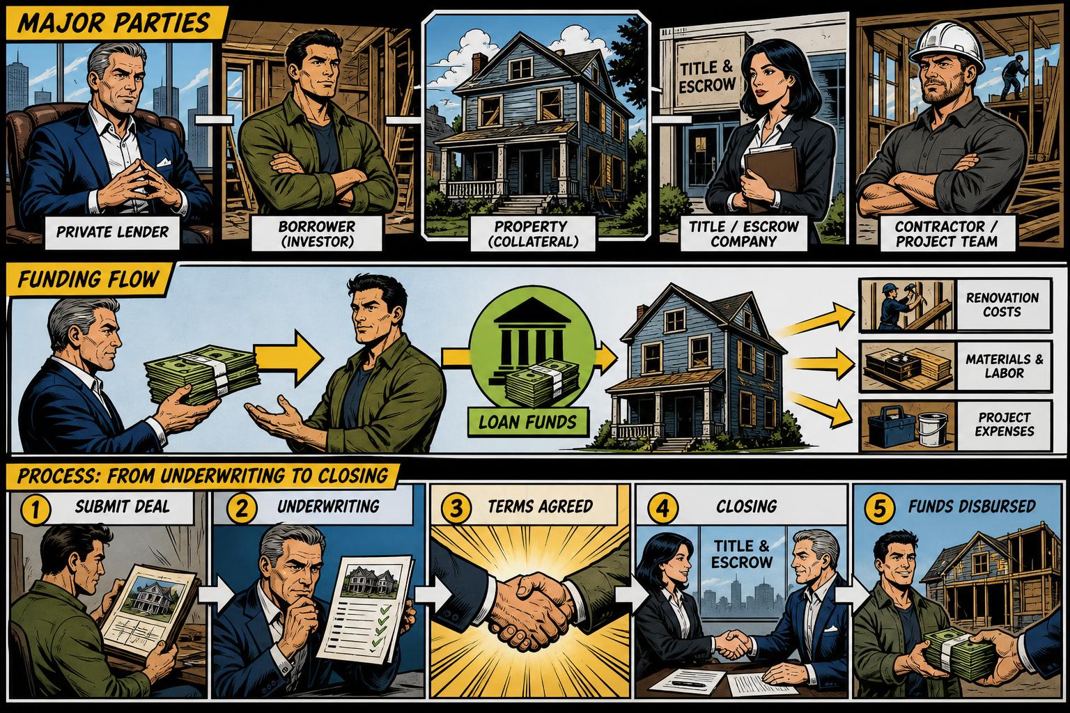 private money private money real estate funding workflow